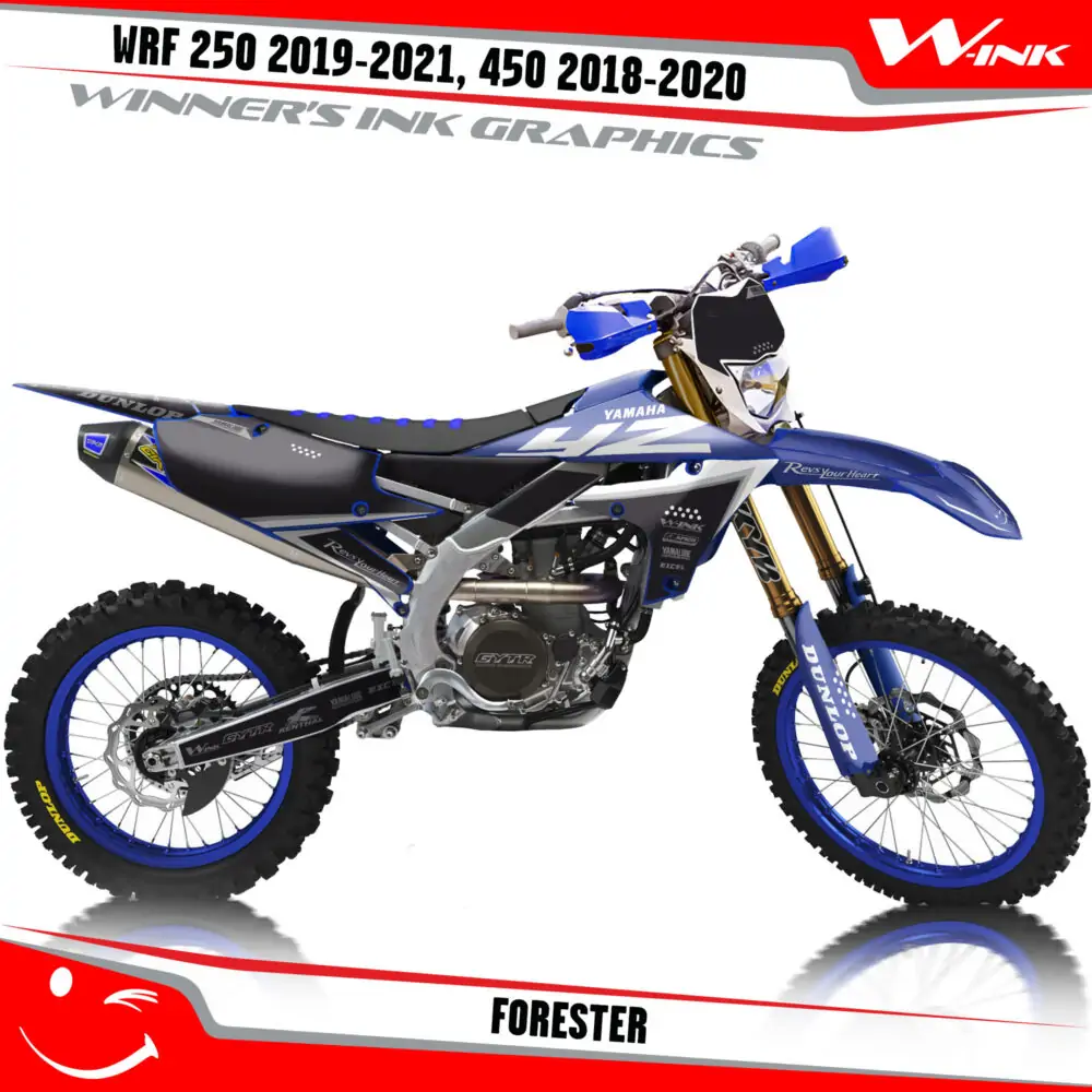 Yamaha-WRF-250-2019-2020-2021-2022,-450-2018-2019-2021-2022-graphics-kit-and-decals-with-design-Forester