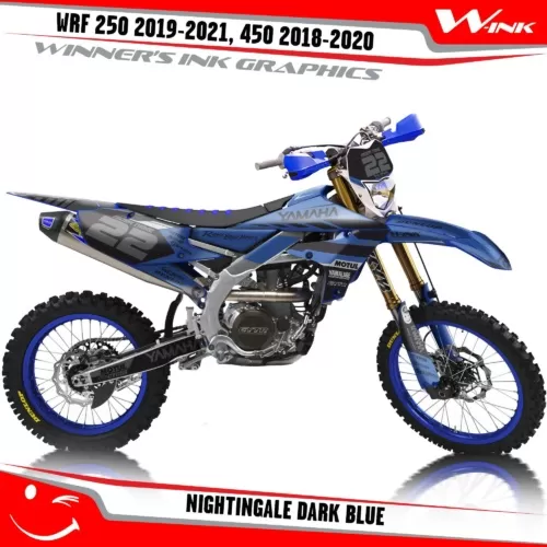 Yamaha-WRF-250-2019-2020-2021-2022,-450-2018-2019-2021-2022-graphics-kit-and-decals-with-design-Nightingale-Dark-Blue