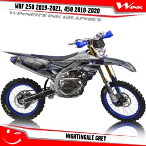 Yamaha-WRF-250-2019-2020-2021-2022,-450-2018-2019-2021-2022-graphics-kit-and-decals-with-design-Nightingale-Grey