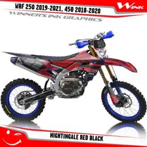 Yamaha-WRF-250-2019-2020-2021-2022,-450-2018-2019-2021-2022-graphics-kit-and-decals-with-design-Nightingale-Red-Black