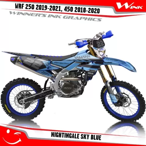 Yamaha-WRF-250-2019-2020-2021-2022,-450-2018-2019-2021-2022-graphics-kit-and-decals-with-design-Nightingale-Sky-Blue