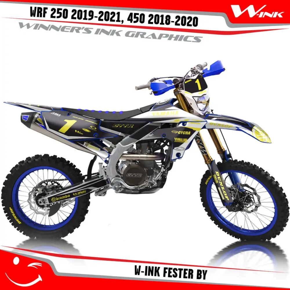Yamaha-WRF-250-2019-2020-2021-2022,-450-2018-2019-2021-2022-graphics-kit-and-decals-with-design-W-ink-Fester-BY