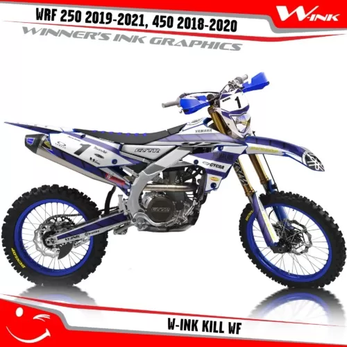 Yamaha-WRF-250-2019-2020-2021-2022,-450-2018-2019-2021-2022-graphics-kit-and-decals-with-design-W-ink-Kill-WF