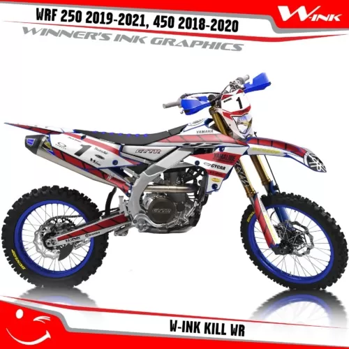 Yamaha-WRF-250-2019-2020-2021-2022,-450-2018-2019-2021-2022-graphics-kit-and-decals-with-design-W-ink-Kill-WR