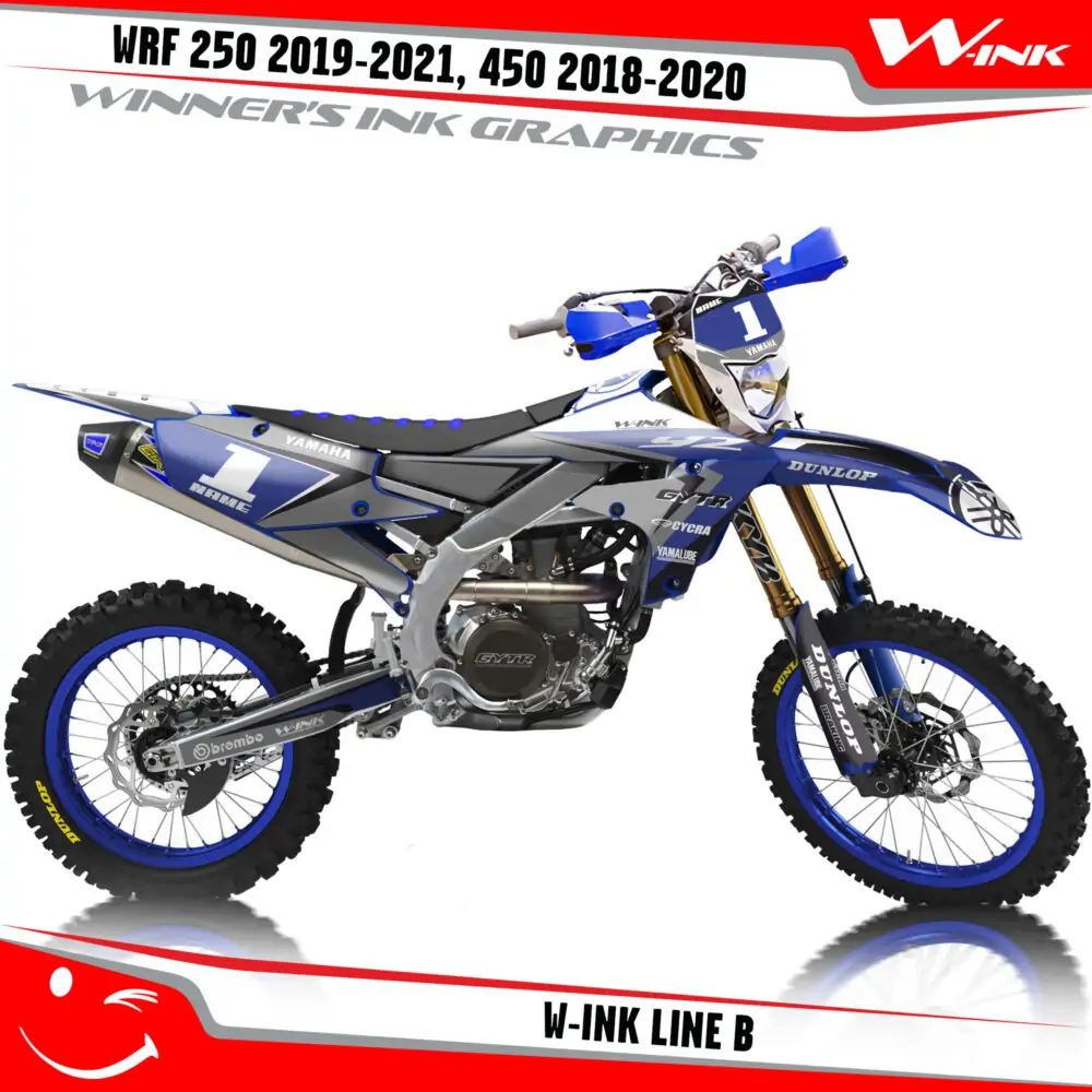 Yamaha-WRF-250-2019-2020-2021-2022,-450-2018-2019-2021-2022-graphics-kit-and-decals-with-design-W-ink-Line-B
