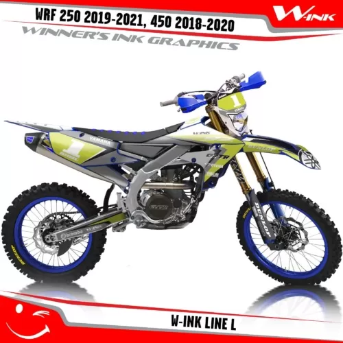 Yamaha-WRF-250-2019-2020-2021-2022,-450-2018-2019-2021-2022-graphics-kit-and-decals-with-design-W-ink-Line-L