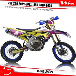 Yamaha-WRF-250-2019-2020-2021-2022,-450-2018-2019-2021-2022-graphics-kit-and-decals-with-design-W-ink-Line-PY