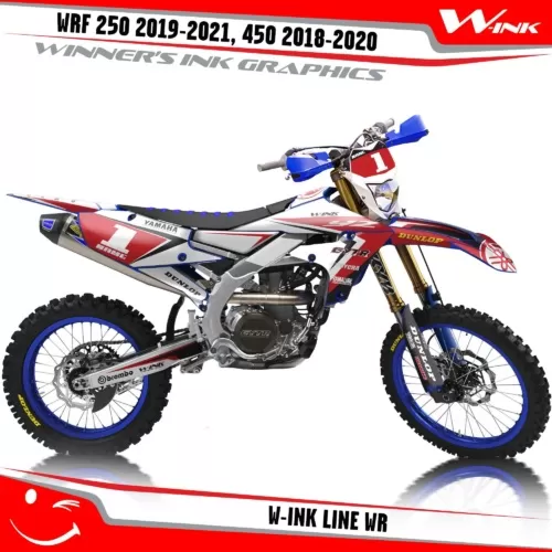 Yamaha-WRF-250-2019-2020-2021-2022,-450-2018-2019-2021-2022-graphics-kit-and-decals-with-design-W-ink-Line-WR