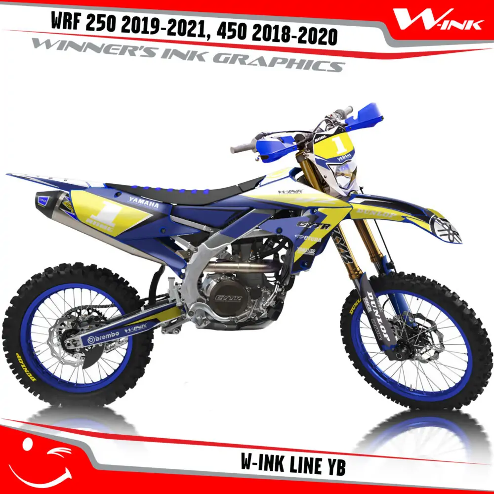 Yamaha-WRF-250-2019-2020-2021-2022,-450-2018-2019-2021-2022-graphics-kit-and-decals-with-design-W-ink-Line-YB