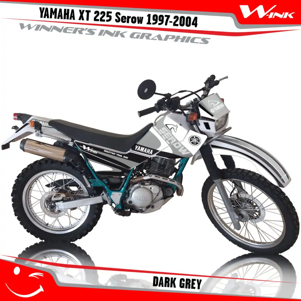 Yamaha-XT-225-Serow-1997-1998-1999-2000-2001-2002-2003-2004-graphics-kit-and-decals-Dark-Grey