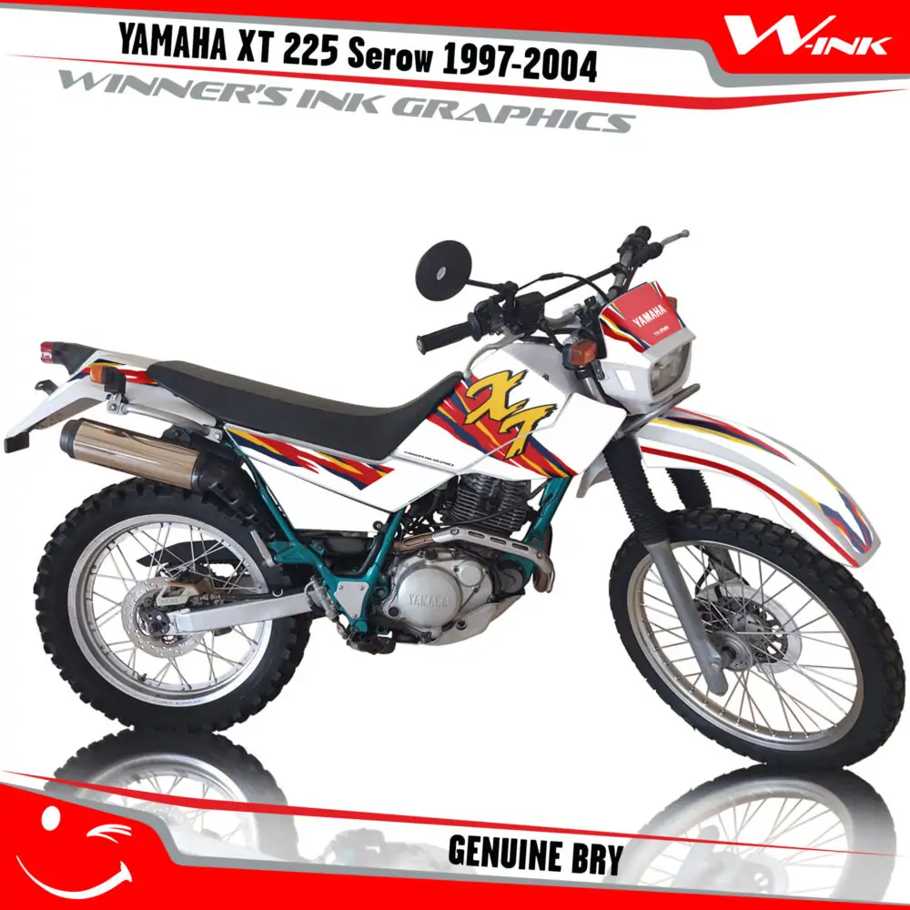Yamaha-XT-225-Serow-1997-1998-1999-2000-2001-2002-2003-2004-graphics-kit-and-decals-Genuine-BRY