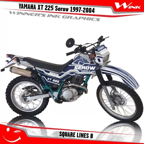 Yamaha-XT-225-Serow-1997-1998-1999-2000-2001-2002-2003-2004-graphics-kit-and-decals-Square-Lines-B