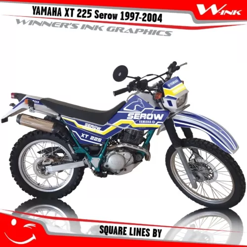 Yamaha-XT-225-Serow-1997-1998-1999-2000-2001-2002-2003-2004-graphics-kit-and-decals-Square-Lines-BY