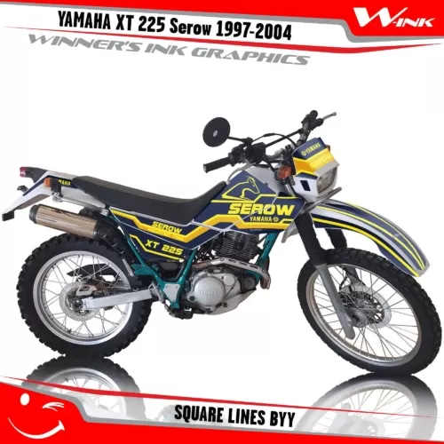 Yamaha-XT-225-Serow-1997-1998-1999-2000-2001-2002-2003-2004-graphics-kit-and-decals-Square-Lines-BYY
