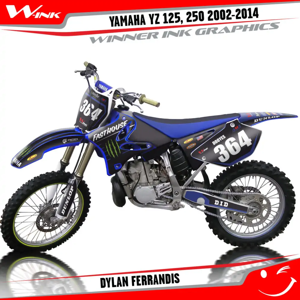 Yamaha-YZ-125,-250-2002-2003-2004-2005-2011-2012-2013-2014-graphics-kit-and-decals-Dylan-Ferrandis