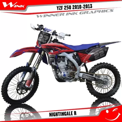 Yamaha-YZF-250-2010-2011-2013-graphics-kit-and-decals-with-design-Nightingale-R