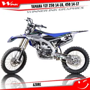 Yamaha-YZF-250-2014-2015-2016-2017-2018,-450-2014-2017-graphics-kit-and-decals-Azure