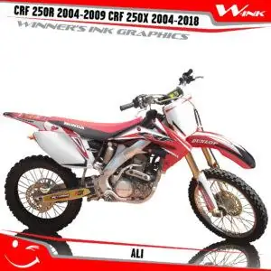 Buy decals Honda CRF 250R 2004-2009 Black Hawk