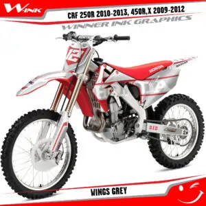 Buy decals Honda CRF 250R 2010-2013, 450R 2009-2012 Red Geico