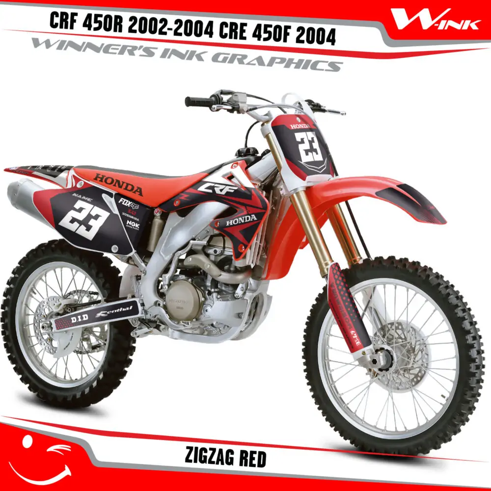 CRF-450-R-2002-2003-2004-CRE-450-F-2004-graphics-kit-and-decals-Zigzag-Red