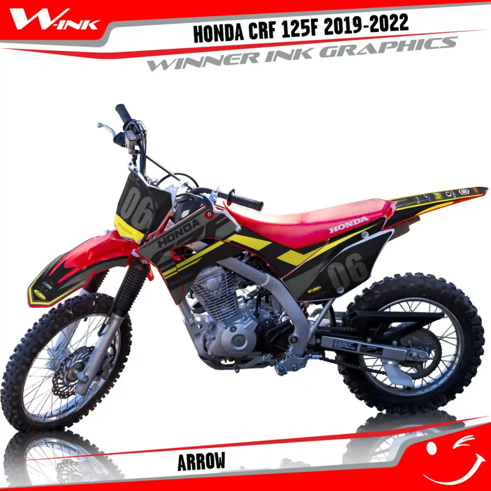 HONDA-CRF-125F-2019-2020-2021-2022-graphics-kit-and-decals-Arrow