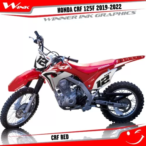 HONDA-CRF-125F-2019-2020-2021-2022-graphics-kit-and-decals-CRF-Red