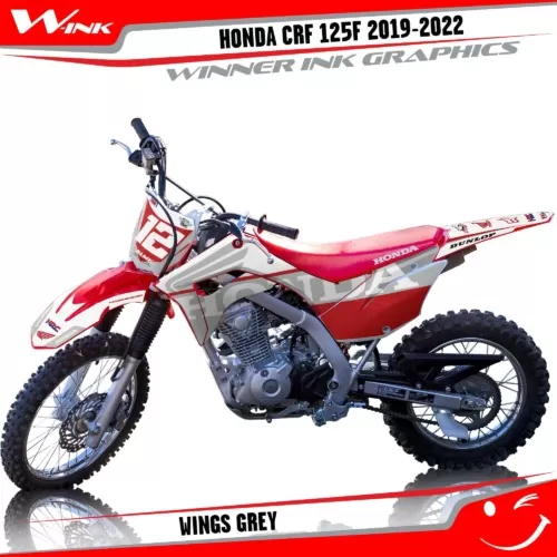 HONDA-CRF-125F-2019-2020-2021-2022-graphics-kit-and-decals-Wings-Grey