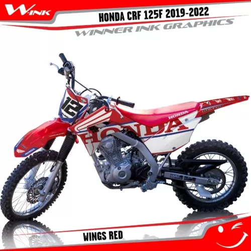 HONDA-CRF-125F-2019-2020-2021-2022-graphics-kit-and-decals-Wings-Red