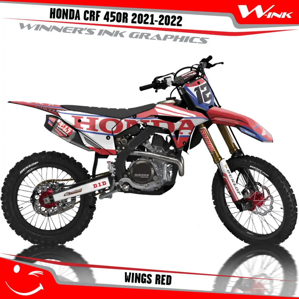 HONDA-CRF-250R-2022-450R-2021-2022-graphics-kit-and-decals-Wings-Red