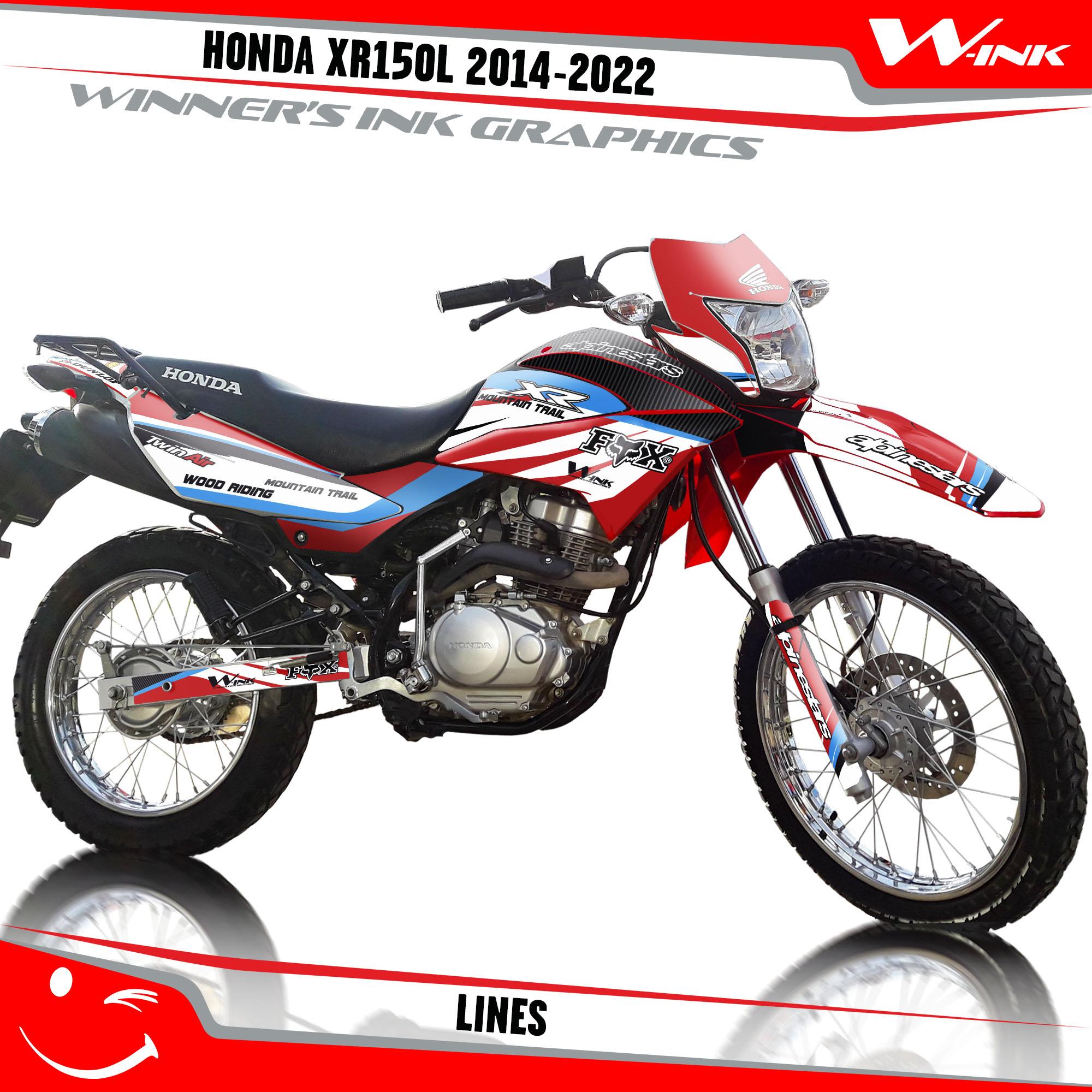 Buy Decals Honda Xr 150l 2014 2022 Lines