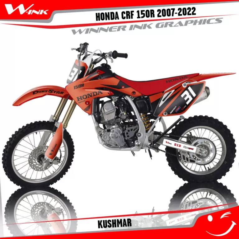 HONDA-СRF-150-R-2007-2008-2009-2010-2018-2019-2020-2021-2022-graphics-kit-and-decals-Kushmar