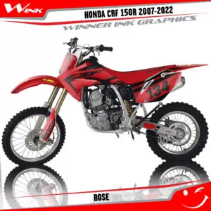 HONDA-СRF-150-R-2007-2008-2009-2010-2018-2019-2020-2021-2022-graphics-kit-and-decals-Rose