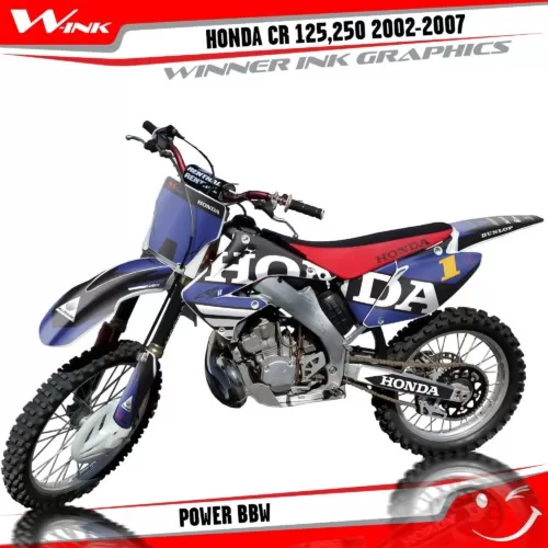 Honda-CR-125,250-R-2T-2002-2003-2004-2005-2006-2007-graphics-kit-and-decals-Power-BBW