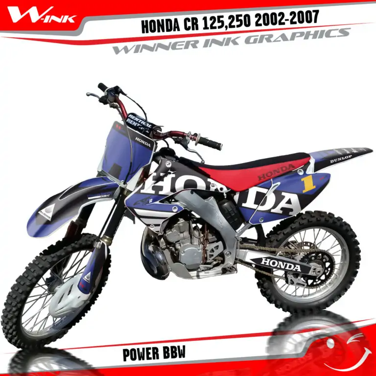 Honda-CR-125,250-R-2T-2002-2003-2004-2005-2006-2007-graphics-kit-and-decals-Power-BBW