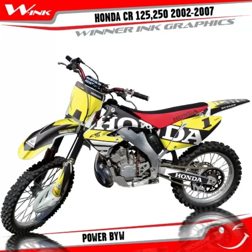 Honda-CR-125,250-R-2T-2002-2003-2004-2005-2006-2007-graphics-kit-and-decals-Power-BYW