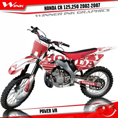 Honda-CR-125,250-R-2T-2002-2003-2004-2005-2006-2007-graphics-kit-and-decals-Power-WR