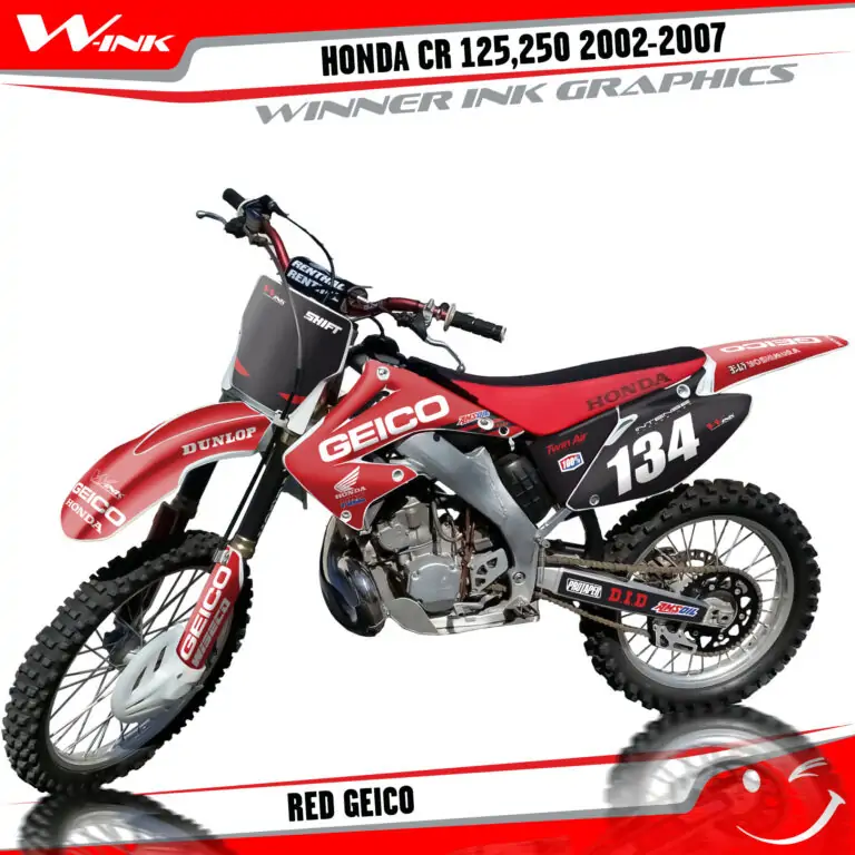 Honda-CR-125,250-R-2T-2002-2003-2004-2005-2006-2007-graphics-kit-and-decals-Red-Geico