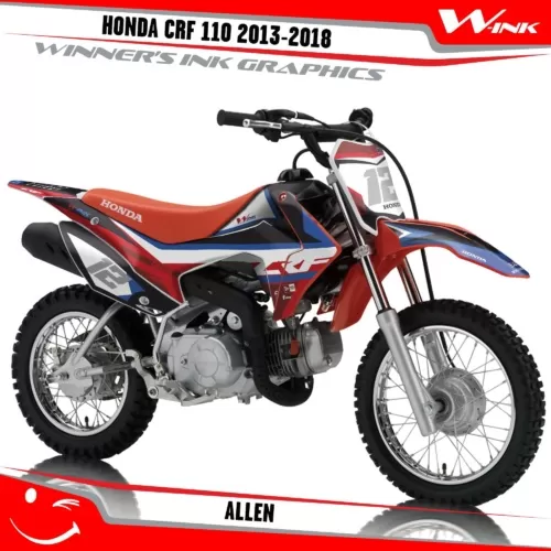 Honda-CRF-110-2013-2014-2015-2016-2017-2018-graphics-kit-and-decals-Allen