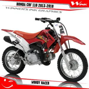 Honda-CRF-110-2013-2014-2015-2016-2017-2018-graphics-kit-and-decals-Woody-Racer