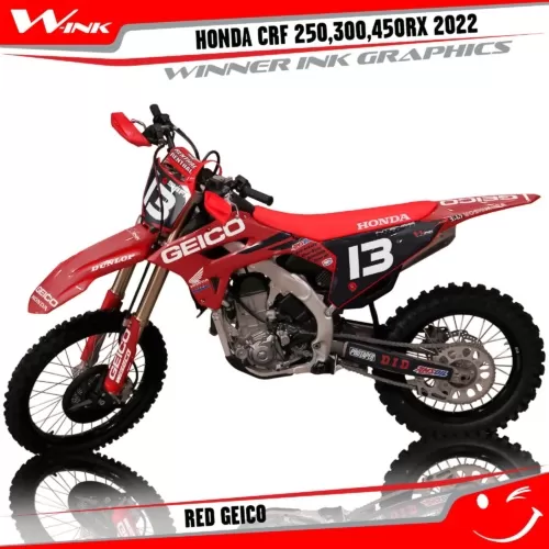 Honda-CRF-250-300-450-RX-2022-graphics-kit-and-decals-Red-Geico