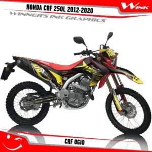 Buy decals Honda CRF 250L 2012-2020 Dark Red