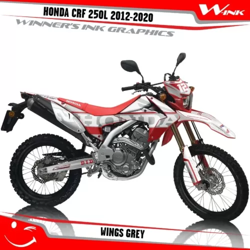 Honda-CRF-250L-2012-2013-2014-2015-2016-2017-2018-2019-2020-graphics-kit-and-decals-Wings-Grey