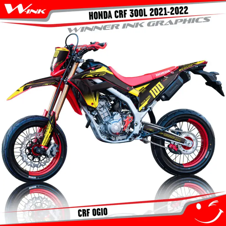 Honda-CRF-300L-2021-2022-graphics-kit-with-design-CRF-Ogio