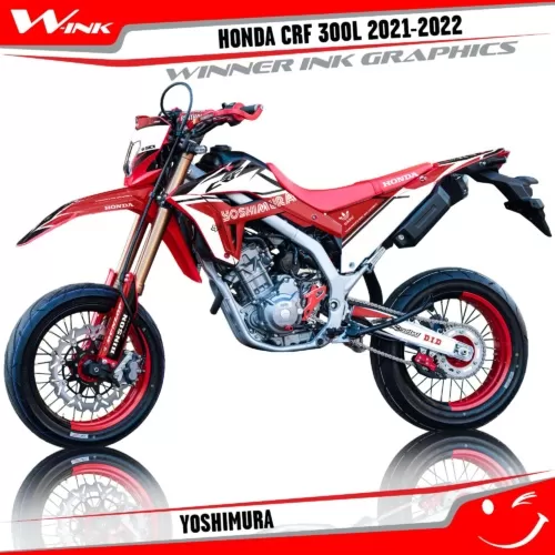 Honda-CRF-300L-2021-2022-graphics-kit-with-design-Yoshimura