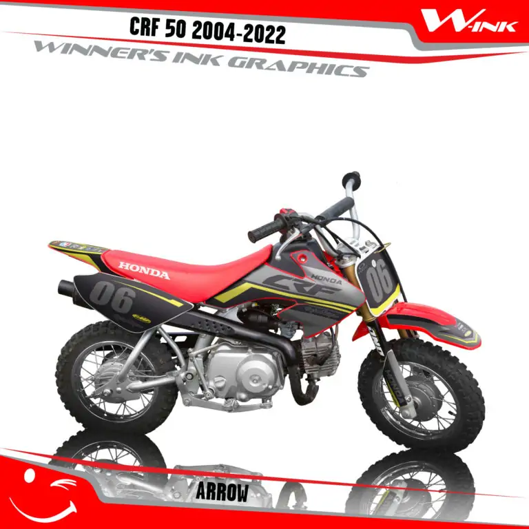 Honda-CRF-50-2004-2005-2006-2007-2018-2019-2020-2021-2022-graphics-kit-and-decals-Arrow