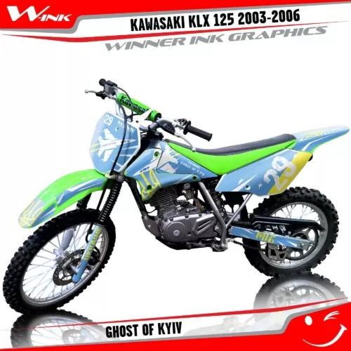 KLX-125-2003-2004-2005-2006-graphics-kit-and-decals-Ghost-of-Kyiv