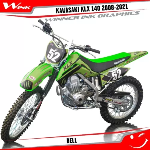 Kawasaki-KLX-140-2008-2009-2010-2011-2012-2013-2014-2015-2016-2019-2020-2021-graphics-kit-and-decals-Bell