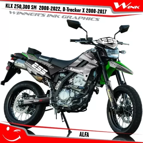 Kawasaki-KLX-250-300-SM-2008-2009-2010-2011-2012-2018-2019-2020-2021-2022-D-Tracker-X-2008-2017-graphics-kit-and-decals-Alfa