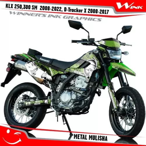 Kawasaki-KLX-250-300-SM-2008-2009-2010-2011-2012-2018-2019-2020-2021-2022-D-Tracker-X-2008-2017-graphics-kit-and-decals-Metal-Mulisha