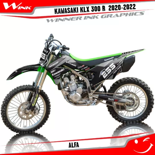 Kawasaki-KLX-300R-2020-2021-2022-graphics-kit-and-decals-Alfa